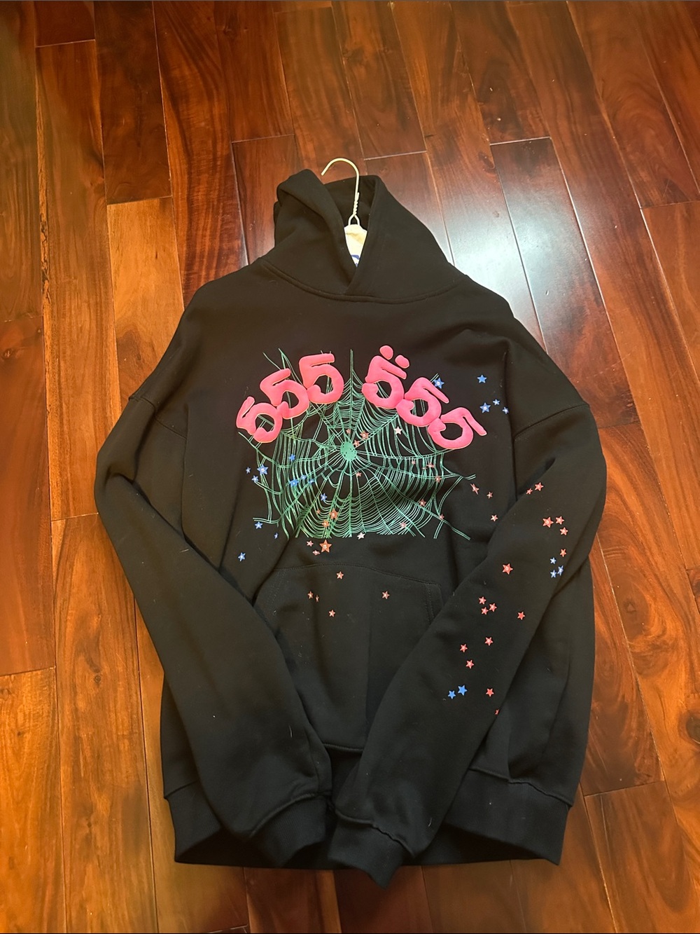 Black Sp5der 555 hoodie